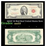 1953C $2 Red Seal United States Note Grades Select