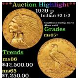 ***Major Highlight*** 1929-p Gold Indian Quarter E