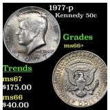 1977-p Kennedy Half Dollar 50c Grades GEM++ Unc