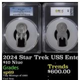 PCGS  2024 Star Trek USS Enterprise NCC-1701 3 oz
