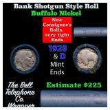 Buffalo Nickel Shotgun Roll in Old Bank Style 