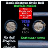 Buffalo Nickel Shotgun Roll in Old Bank Style 