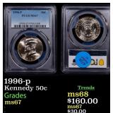 PCGS 1996-p Kennedy Half Dollar 50c ms67 PCGS