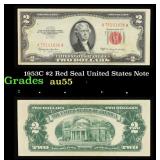 1953C $2 Red Seal United States Note Grades Choice