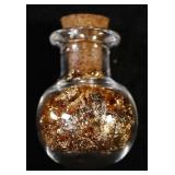 Scarce 2.5ml Glass Vial With Cork of 100% Pure Gol