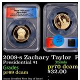 2009-s Zachary Taylor Proof Presidential Dollar  F