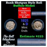 Buffalo Nickel Shotgun Roll in Old Bank Style 
