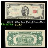 1953B $2 Red Seal United States Note Grades Select