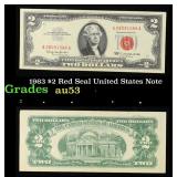1963 $2 Red Seal United States Note Grades Select