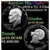 ***Auction Highlight*** 1976-s Ty 2 Clad Proof Eis