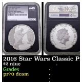 NGC  2016 Star Wars Classic Princess Leia 1oz Silv