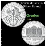2024 Austria Philharmonic 1 oz .999 Silver Round