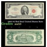 1963 $2 Red Seal United States Note Grades Select