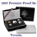 1997 United States Premier Silver Proof Set in Dis