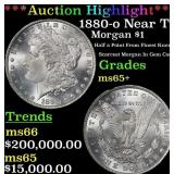 *Highlight* 1880-o Morgan Dollar Near Top Pop! $1
