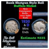 Buffalo Nickel Shotgun Roll in Old Bank Style 