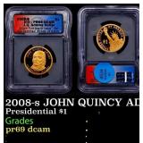 2008-s JOHN QUINCY ADAMS Proof Presidential Dollar