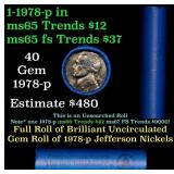 BU Shotgun Jefferson 5c roll, 1978-p 40 pcs Bell T