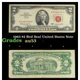 1963 $2 Red Seal United States Note Grades Select