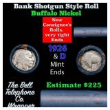 Buffalo Nickel Shotgun Roll in Old Bank Style 