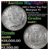 ***Major Highlight*** 1887-o Morgan Dollar Near To