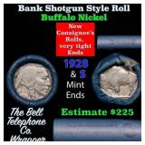Buffalo Nickel Shotgun Roll in Old Bank Style 
