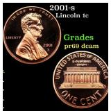 2001-s Proof Lincoln Cent 1c Grades GEM++ Proof De