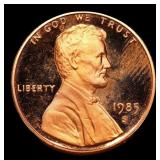 1985-s Proof Lincoln Cent 1c Grades GEM++ Proof De