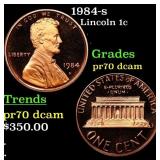 1984-s Proof Lincoln Cent 1c GEM++ Proof Deep Came