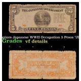1942 Philippines Japanese WWII Occupation 5 Pesos