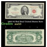 1963 $2 Red Seal United States Note Grades Select