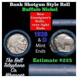 Buffalo Nickel Shotgun Roll in Old Bank Style 