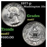 1977-p Washington Quarter 25c Grades GEM++ Unc