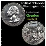 2016-d Theodore Roosevelt Washington Quarter 25c G