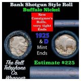 Buffalo Nickel Shotgun Roll in Old Bank Style 