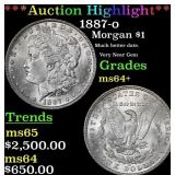 ***Major Highlight*** 1887-o Morgan Dollar $1 ms64