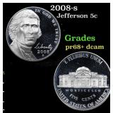 2008-s Proof Jefferson Nickel 5c Grades GEM++ Proo