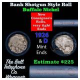 Buffalo Nickel Shotgun Roll in Old Bank Style 