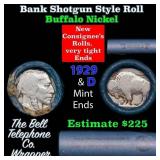Buffalo Nickel Shotgun Roll in Old Bank Style 