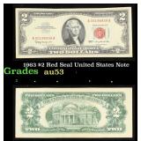1963 $2 Red Seal United States Note Grades Select