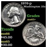 1976-p Washington Quarter 25c Grades GEM+ Unc