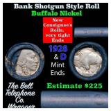 Buffalo Nickel Shotgun Roll in Old Bank Style 