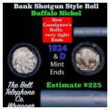 Buffalo Nickel Shotgun Roll in Old Bank Style 
