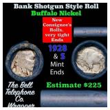 Buffalo Nickel Shotgun Roll in Old Bank Style 