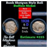 Buffalo Nickel Shotgun Roll in Old Bank Style 