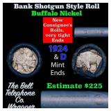 Buffalo Nickel Shotgun Roll in Old Bank Style 