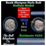 Buffalo Nickel Shotgun Roll in Old Bank Style 