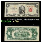 1953C $2 Red Seal United States Note Grades vf++