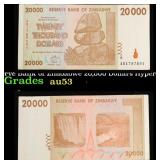 2008 Reserve Bank of Zimbabwe 20,000 Dollars Hyper