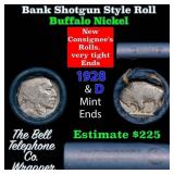 Buffalo Nickel Shotgun Roll in Old Bank Style 